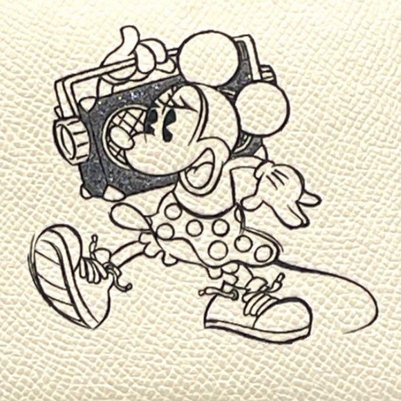 Coach x Disney Minnie Leather Zip Wallet WITH COACH DUSTBAG - NEW - Picture 14 of 16